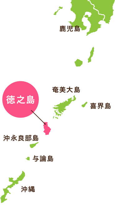 徳之島の地図